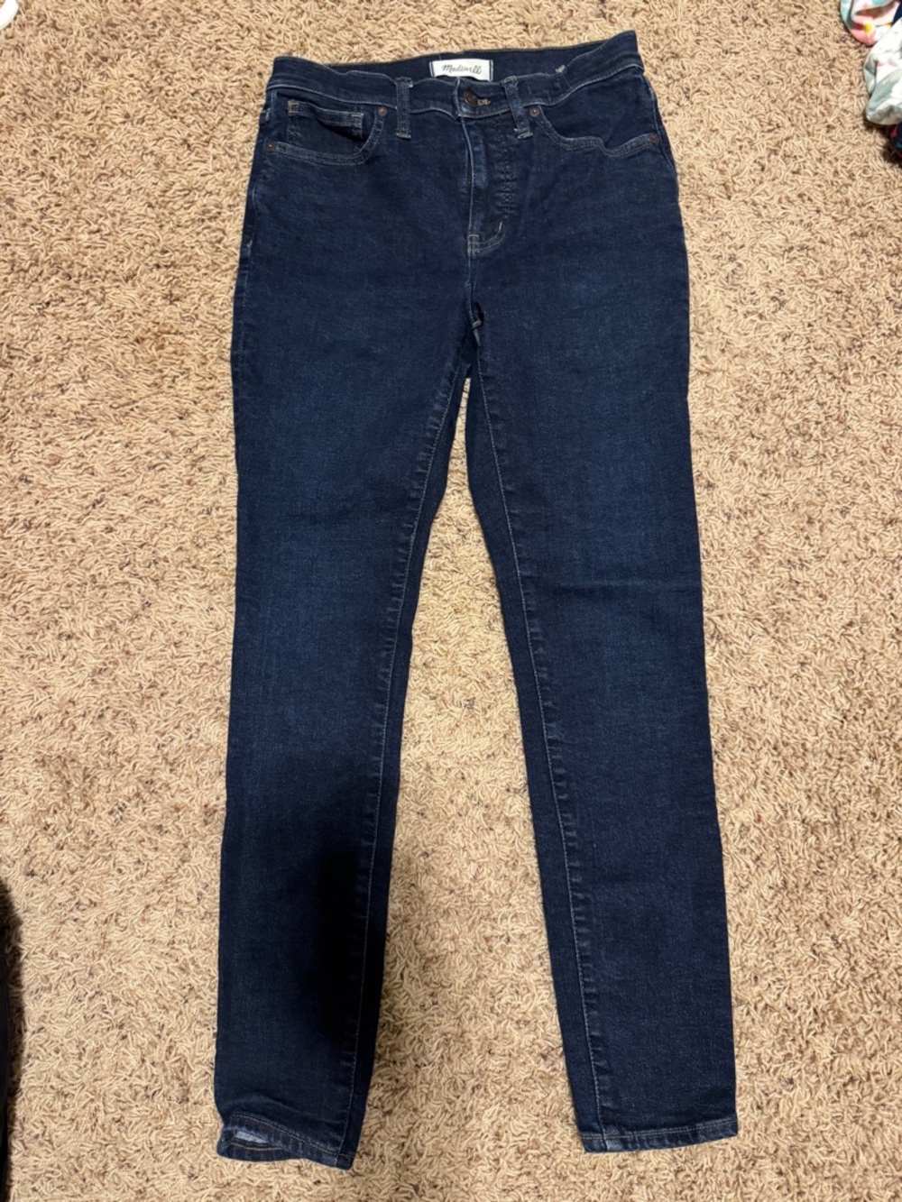 Madewell Dark Indigo High-Rise Skinny Jeans